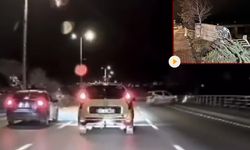 İŞTE MAKAS ATAN OTOMOBİL KAZAYA NEDEN OLDUĞU O ANLAR