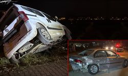 OTOMOBİL İLE HAFİF TİCARİ ARAÇ ÇARPIŞTI: 3 YARALI