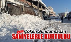 ÇÖKEN SUNDURMADAN SANİYELERLE KURTULDU