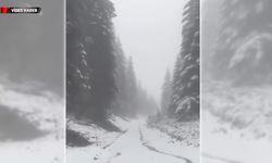 KARABÜK'ÜN YÜKSEK KESİMLERİNDE KAR YAĞIŞI SÜRÜYOR