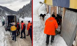 RAHATSIZLANAN KADINI AFAD EKİPLERİ HASTANEYE ULAŞTIRDI