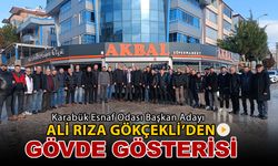 ESNAF ODASI ADAYI ALİ RIZA GÖKÇEKLİ’DEN GÖVDE GÖSTERİSİ