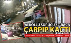 KARABÜK'TE ALKOLLÜ SÜRÜCÜ PARK HALİNDEKİ 5 ARACA ÇARPTI