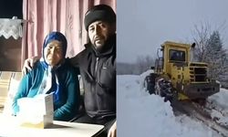 EKİPLER YOLU KAPANAN KÖYDEKİ HASTALAR İÇİN SEFERBER OLDU