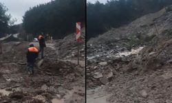 İNENEBOLU-DOĞANYURT-CİDE KARAYOLU HEYELAN SEBEBİYLE ULAŞIMA KAPANDI