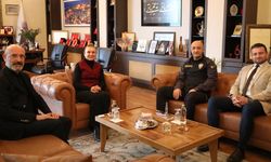İL EMNİYET MÜDÜRÜ CANVER'DEN BAŞKAN KÖSE'YE İADE-İ ZİYARET