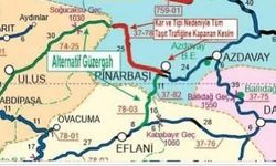 BARTIN'DA KARA YOLU KAR NEDENİYLE ULAŞIMA KAPATILDI