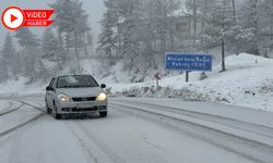 KARABÜK'TE YÜKSEK KESİMLERDE KAR YAĞIŞI BAŞLADI