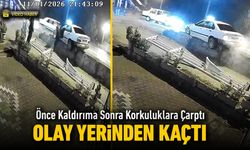 KAZA YAPAN SÜRÜCÜ ARACINI BIRAKIP KAÇTI