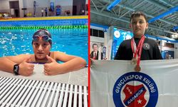 KARABÜKLÜ MUHAMMED YÜZME TÜRKİYE ŞAMPİYONU OLDU