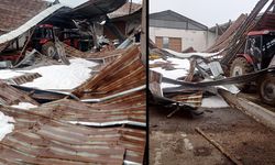 MANDIRA ÇATISI KARDAN ÇÖKTÜ