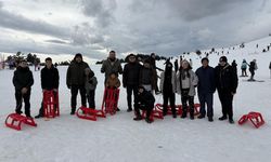 ÇOCUKLAR SÖMESTR TATİLİNDE KELTEPE KAYAK MERKEZİ'NİN KEYFİNİ ÇIKARDI