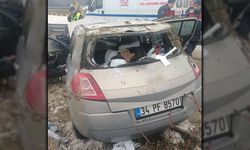 TAKLA ATAN OTOMOBİL SÜRÜCÜSÜ YARALANDI