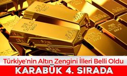 TÜRKİYE'NİN ALTIN ZENGİN İLLERİ BELLİ OLDU: KARABÜK 4. SIRADA
