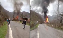 BARTIN'DA MUTFAK TÜPÜNDEN YANGIN ÇIKTI