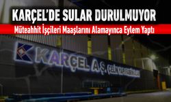KARÇEL’DE MAAŞLAR ÖDENMEYİNCE MÜTEAHHİT İŞÇİLERİ EYLEM YAPTI