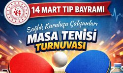 KARABÜK'TE 14 MART TIP BAYRAMINA ÖZEL MASA TENİSİ TURNUVASI