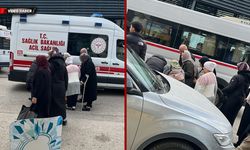 KARŞIYA GEÇMEYE ÇALIŞAN YAŞLI KADINA OTOMOBİL ÇARPTI