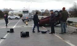 YENİÇAĞA'DA TRAFİK KAZASI 1 KİŞİ YARALANDI