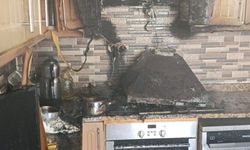EVİN MUTFAĞINDA ÇIKAN YANGIN SÖNDÜRÜLDÜ