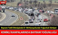 KEMİKLİ RAMPALARINDA TRAFİK YOĞUNLUĞU YAŞANIYOR