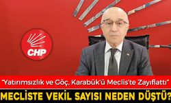 MİLLETVEKİLİ SAYISININ DÜŞMESİNE CHP İL BAŞKANINDAN ELEŞTİRİ