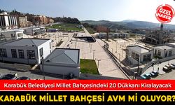 KARABÜK MİLLET BAHÇESİNDE AVM TARTIŞMASI