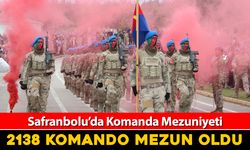 SAFRANBOLU'DA 2138 KOMANDO MEZUN OLDU