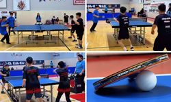 KARABÜK'TE KÜÇÜK ERKEKLER MASA TENİSİ İL BİRİNCİLİĞİ KARŞILAŞMALARI SÜRÜYOR