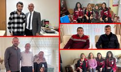 KARABÜK'TE ŞEHİT AİLELERİNE VEFA ZİYARETLERİ SÜRÜYOR