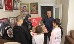 ÇOCUKLARDAN ŞEHİT AİLESİNE ANLAMLI ZİYARET
