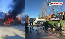 SAFRANBOLU SANAYİ SİTESİNDE YANGIN PANİĞİ