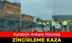 KARABÜK-ANKARA YOLUNDA ZİNCİRLEME KAZA