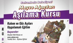 SAFRANBOLU'DA MEYVE AĞAÇLARI AŞILAMA KURSU BAŞLIYOR