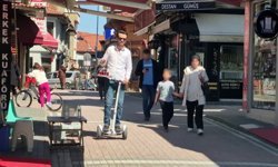 ÇAY DAĞITIMINA YETİŞEMEYEN ÇAYCI "CİNCIR" İLE SERVİSE BAŞLADI