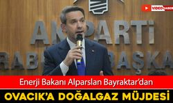BAKAN BAYRAKTAR'DAN OVACIK'A DOĞALGAZ MÜJDESİ