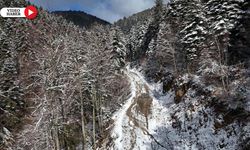 YÜKSEK KESİMDEKİ KARLAR DRONLA GÖRÜNTÜLENDİ