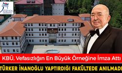 ÜNİVERSİTEDEN TÜRKER İNANOĞLU’NA BÜYÜK VEFASIZLIK