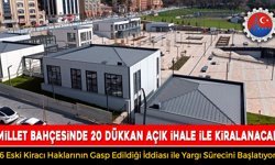 MİLLET BAHÇESİNDE 20 DÜKKAN İHALE İLE KİRALANACAK
