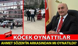 ÖZEL İDARE BİNASININ ÖNÜNDEKİ KÖÇEKLER AHMET SÖZEN'İN ARKASINDAN MI OYNATILDI?