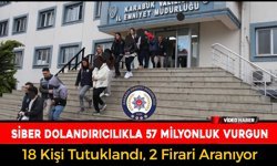 SİBER DOLANDIRICILIKLA 17 İLDE 57 MİLYONLUK VURGUN