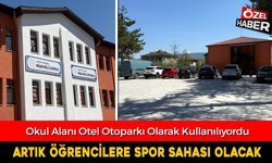 SAFRANBOLU MİSAKI MİLLİ OKUL ALANINDA OTOPARK UYGULAMASINA SON