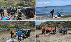 ZONGULDAK'TA SEL VE TAŞKIN TATBİKATI