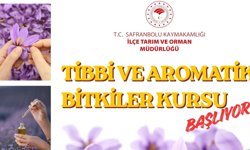 SAFRANBOLU'DA TIBBİ VE AROMATİK BİTKİLER EĞİTİMİ BAŞLIYOR