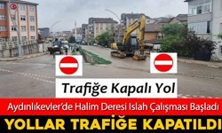 AYDINLIKEVLER'DE ANA YOL TRAFİĞE KADEMELİ KAPATILDI
