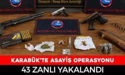 KARABÜK’TE ASAYİŞ OPERASYONU: 43 ARANAN ŞAHIS YAKALANDI