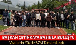 BAŞKAN ÇETİNKAYA BASINLA KAHVALTI PROGRAMINDA BULUŞTU