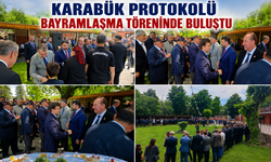 KARABÜK PROTOKOLÜ BAYRAMLAŞMA TÖRENİNDE BULUŞTU