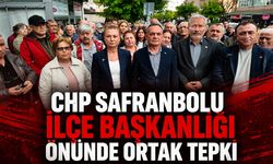 CHP SAFRANBOLU İLÇE BAŞKANLIĞI ÖNÜNDE ORTAK TEPKİ