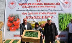 EREĞLİ'DE ÜRETİCİLERE HİBE DESTEKLİ FİDAN DAĞITILDI